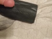 Man fucks werewolf mouth toy with his curved dick and then cleans it with piss.