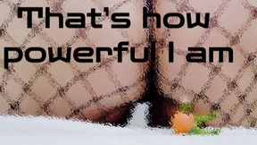 Fishnet Ass & Leg Crush: Tiny Toy Stuck to My Booty | Giantess GTS POV