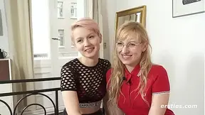 Blonde Hottie Vicky Gives Natalia Her First Lesbian Bondage Experience