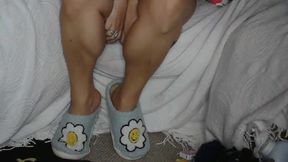 Slipper Dangle Tease & Thick Calves Worship with Kepi Carter Watch Me Slide Them off