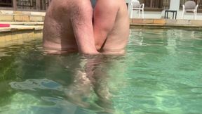Some Fun by the Pool While the Wife Is Away