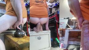 two mr hankeys dildos in my ass at the same time