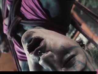 Anuskatzz gets tied up in shibari with cute tattoo girl from Lily Lu for Indecent dreaz S&M rope play