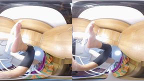 3DVR180 LINGLING POV crushes and humiliates the Dwarf Office