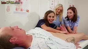 CFNM nurses give group BJ and HJ session to their patient