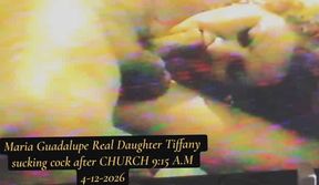 Tiffany Sucking cock in front of her real madre Maria Guadalupe