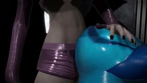 Cocktroid Remake - Zero Suit Samus X Futa Kurza, Bathroom Mission
