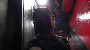 hot spasnih boy used raw in backroom club bareback