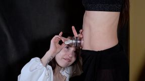 BELLY DANCER TEASED INTO NAVEL AGONY (HD)