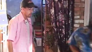 Vulgar blonde sexy takes hardcore pounding from old man