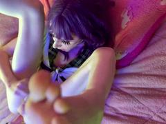 Trans Teen Slut Squirts On Own Face