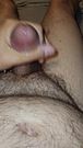 Spraying cum all over myself