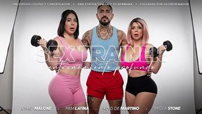 dos latnas culonas folladas por instructor de yoga! - ft. paola stone y pam latina