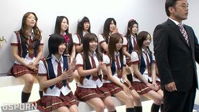 wet pussies japaneses teens group fucked in a jav game show