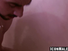 Bisexual Mason Lear rides thick dick for rough anal