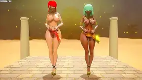 Horny RWBY Girls Pyrrha & Emerald Dance Seductively For Your Pleasure