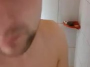 Serious and passionate shower time FireBoy