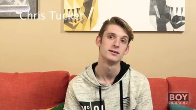 Handsome Twink Chris Tucker Pleasures His Big Dick