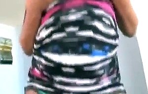 Amateur ebony tranny wanking