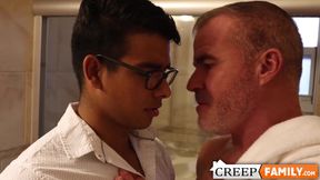 Kinky teen Jay Seabrook gets kinky rimming from hot stepdad