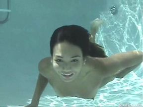 Keeani Lei underwater strip