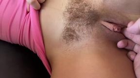 Sneaky Household Fantasy with Thick Ebony Beauty in POV Scene