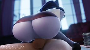 Widowmaker in Office Skirt Fucked