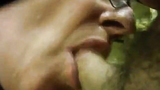 Daddy Blows it in the Stockroom - Amateur Old-Young Action