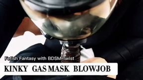 Kinky Gas Mask Blowjob: Fetish Fantasy with BDSM Twist (17 Min MOV HD)