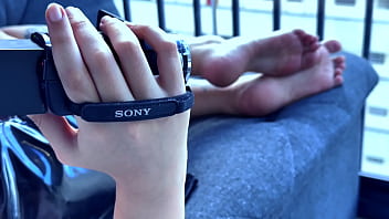 Beautiful Mistress Teasing With Her Long Toes And Wonderful Feet