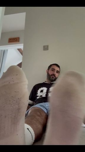 Sniffing My Overused Socks After the Gym!