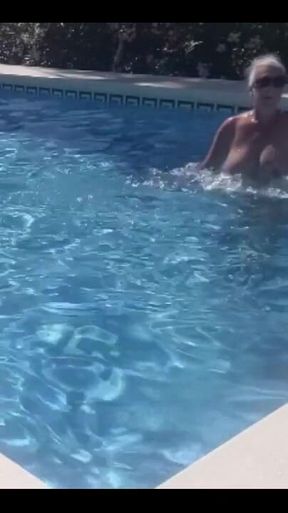 Yesterday’s Filming Day Ended with a Dip in the Pool