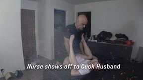Nurse show off for Cuckold Husband 01