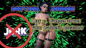 Don’tJerkNovember! Day 1: Forget about your pathetic pleasure