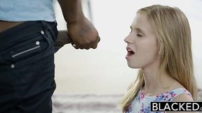 Blonde Teen Rachel James Takes on Big Black Cock 'Doggy' Style