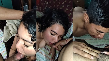 Afortunado se coge a chica tetona
