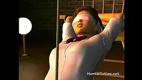 Petite 3D Vixen Tied Up Tight for Fiery Rope Adventure in Hot Hentai