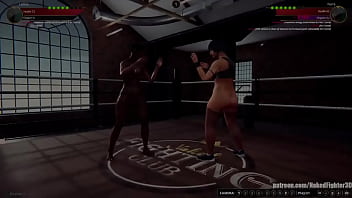 Leticia VS Ferra (Naked Fighter 3D)