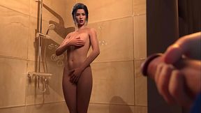 Lust Massage Room: Cloudia'_s Sensual Shower Escape!