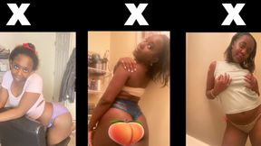 5 Minute Twerk Video - Ebony Black Girl Thot Twerking &amp; Shaking Petite Skinny Cute Bubble Butt Booty