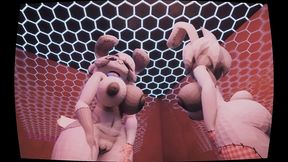 dayshift at milkers [ fnaf hentai game ] ep.3 public masturbation at the beach !