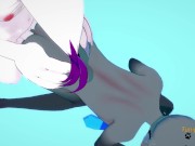 Anima Crossing Digimon - Raymon is fucked by Gatomon