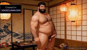Bear Takeshi Fucked Raw in Japanese Robes Yaoi JOI Hentai