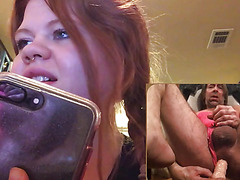 sissy plays on webcam for exposure