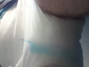 DiaperSubBoy Soaking His Diaper
