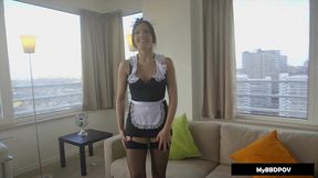 perfect ass little french maid cecilia de lys ass stretched by my bbc