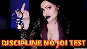 DISCIPLINE NO JOI TEST