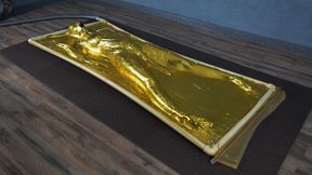 Golden Sonya with vibro in vacuum bed