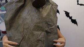 watch me suit up in my zodiac hazmat suit and put on my gas mask and pleasure myself while also wearing rubber gloves & rubber boots