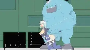 Galactic Huntress Overwhelmed by Alien Tentacles in Cosmic Battle Lust